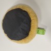 BESSKY Dog Bed for Small Medium Dogs Cats Donut Dog Bed Pet Cushion Bed Plush Cat Bed Round Anti-Anxiety Dog Bed Orthopedic Dog Bed, Machine Washable, 23inch yellow.