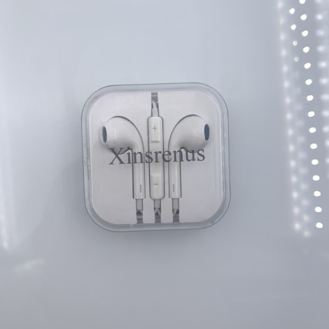 Xinsrenus Earphones Earbuds Earphones with Microphone, Earbuds Wired Stereo in-Ear Headphones Bass Earbuds, Compatible with iPhone and Android Smartphones, iPad MP3, Fits All 3.5mm Interface Devices
