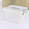 Lefthigh Plastic Boxes Organizing Container with Durable Lid and Secure Latching Buckles, Stackable and Nestable, 1 Pack with Buckle