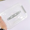 Lefthigh Plastic Boxes Organizing Container with Durable Lid and Secure Latching Buckles, Stackable and Nestable, 1 Pack with Buckle
