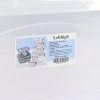 Lefthigh Plastic Boxes Organizing Container with Durable Lid and Secure Latching Buckles, Stackable and Nestable, 1 Pack with Buckle